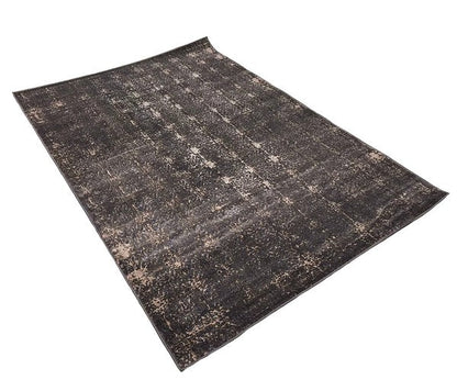 5' x 7'6'' Dark Plum Navy Vintage Silky Rug - Singing Wind Market