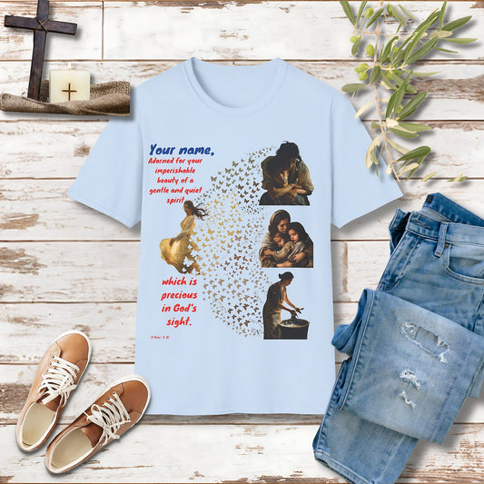 Adorned custom Unisex Christian T-shirt - Singing Wind Market