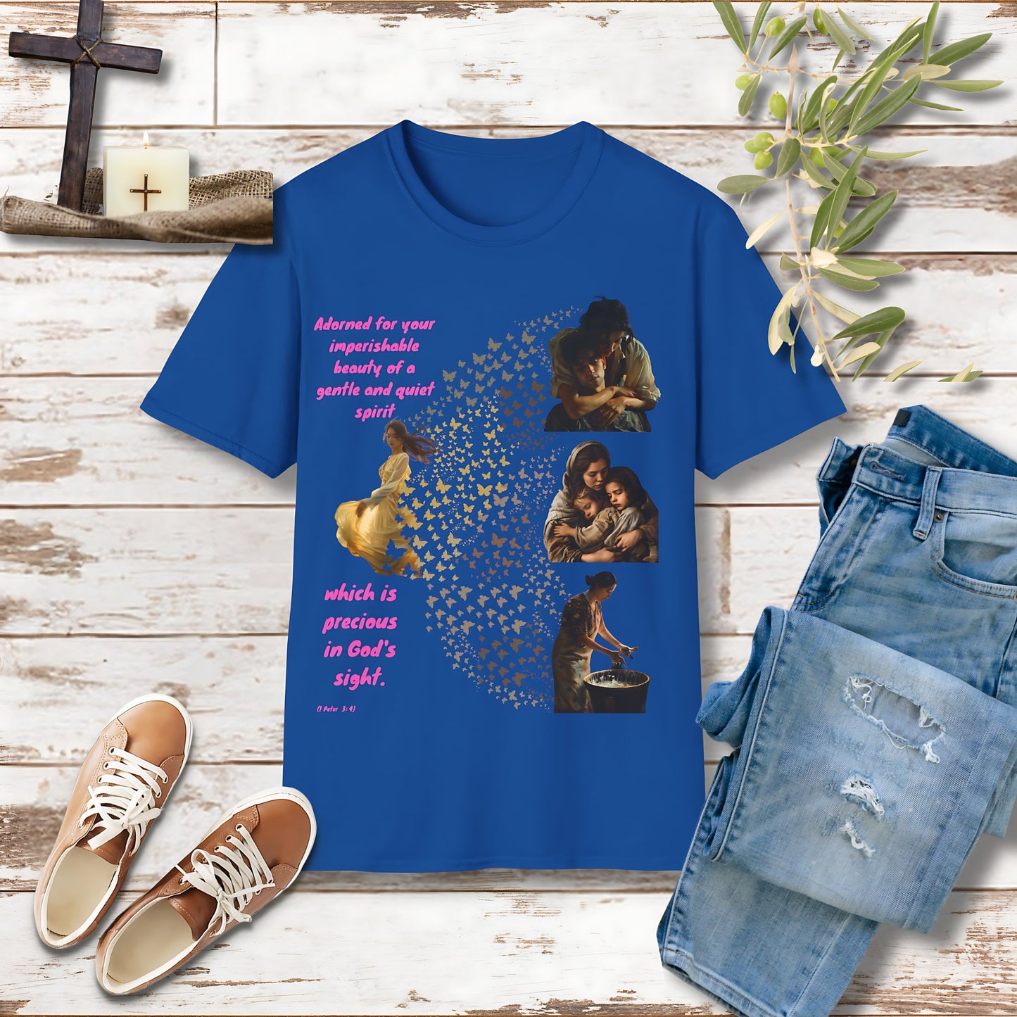 Adorned Unisex Christian T-shirt - Singing Wind Market