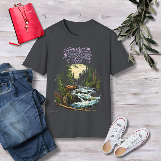 As the deer pants Unisex Christian T-shirt - Singing Wind Market