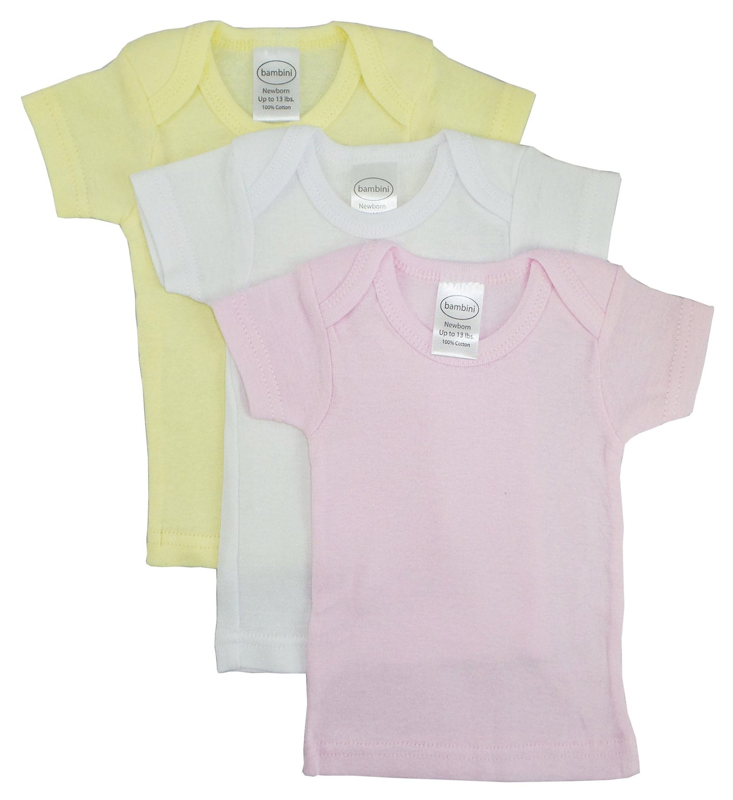 Bambini Girls Pastel Variety Short Sleeve Lap T-shirts Variety Pack - Singing Wind Market