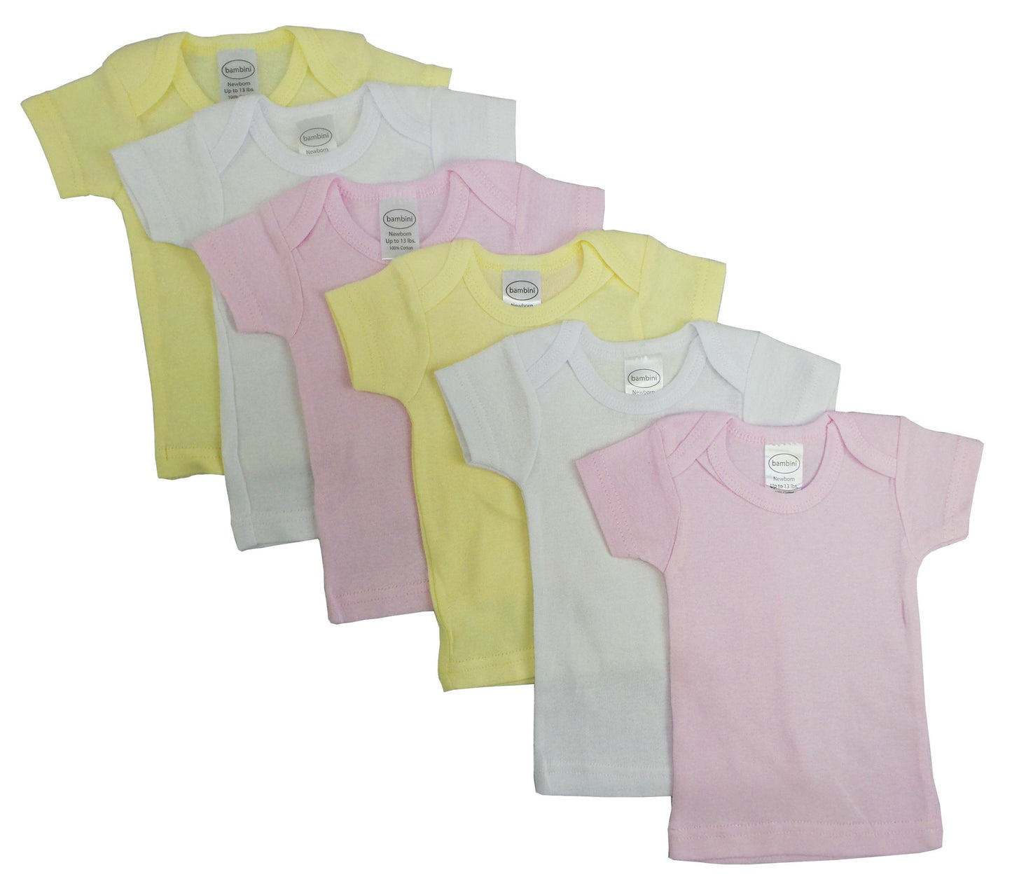 Bambini Girls Pastel Variety Short Sleeve Lap T-shirts Variety Pack - Singing Wind Market