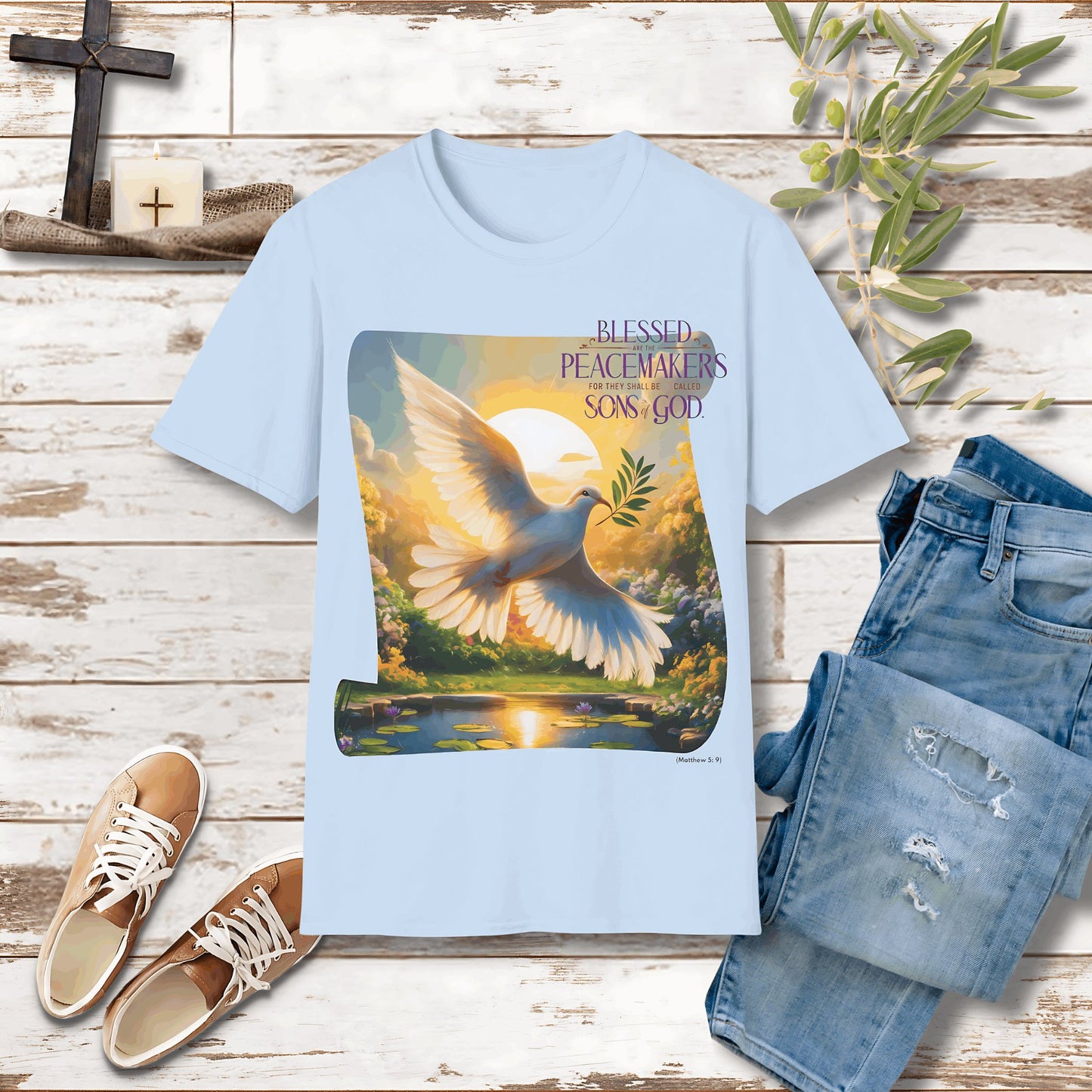 Blessed are the peacemakers Unisex Christian T-shirt - Singing Wind Market