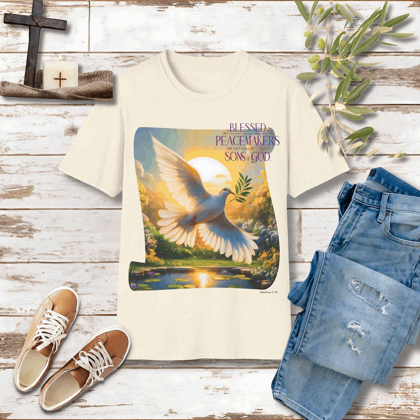 Blessed are the peacemakers Unisex Christian T-shirt - Singing Wind Market