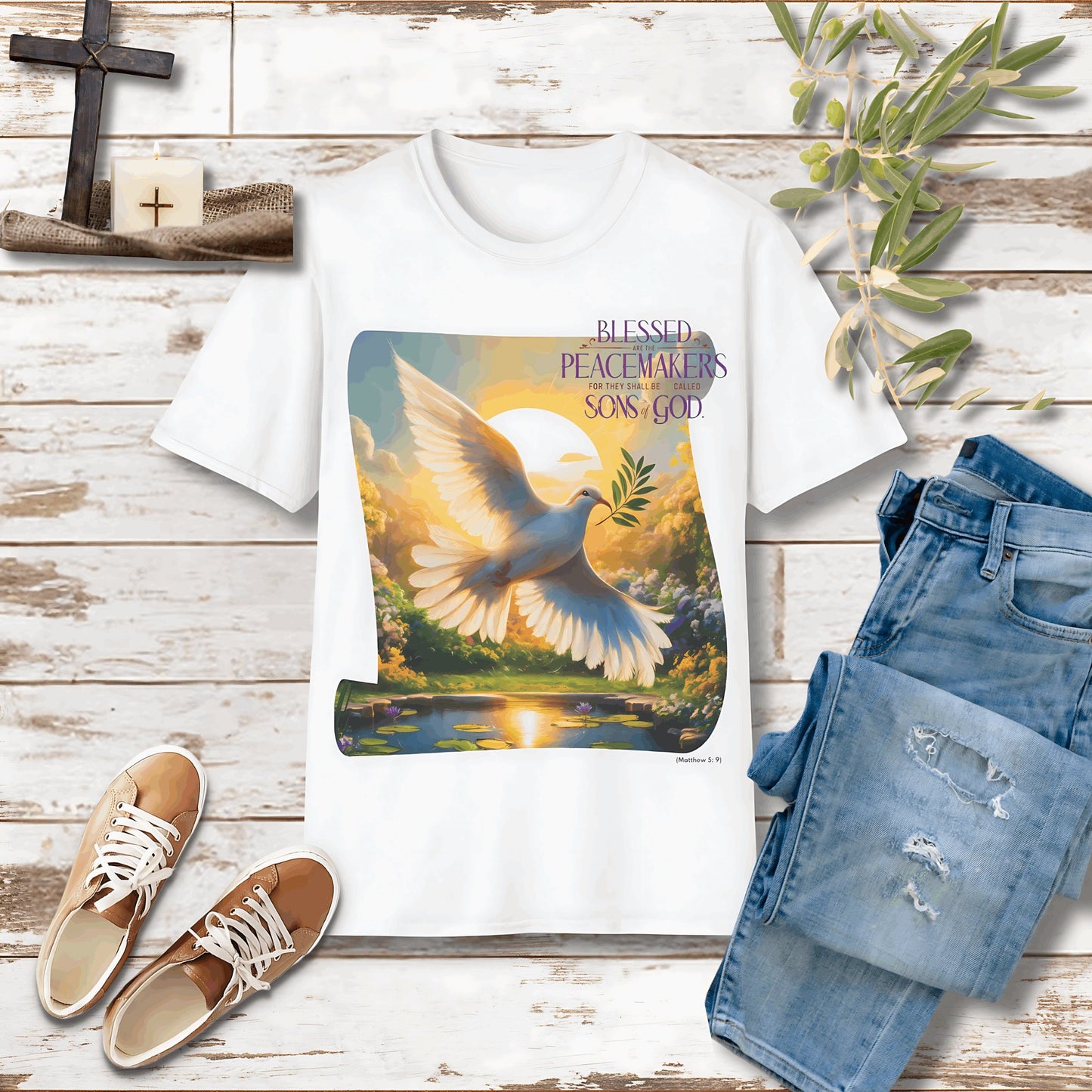 Blessed are the peacemakers Unisex Christian T-shirt - Singing Wind Market