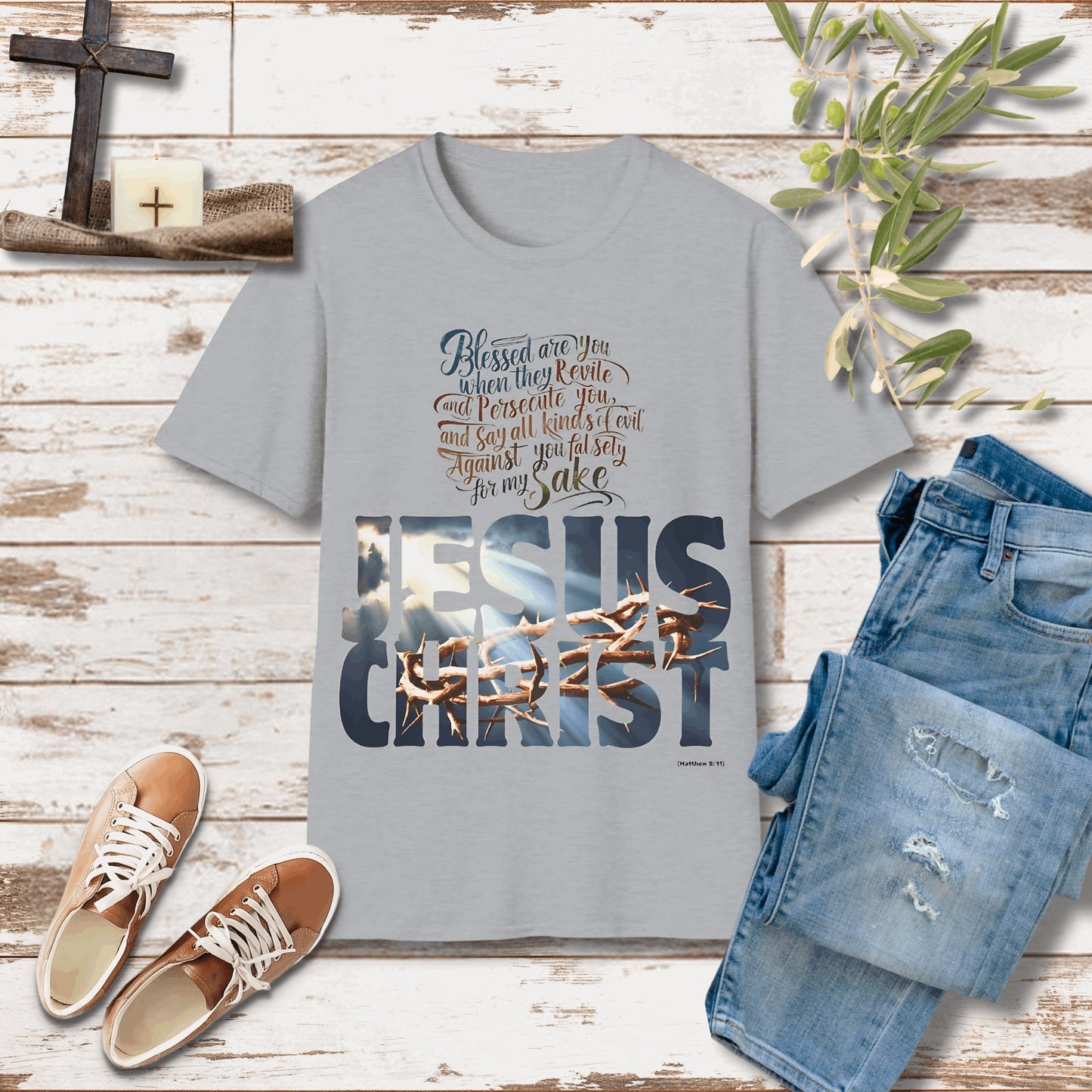 Blessed are you when they revile Unisex Christian T-shirt - Singing Wind Market