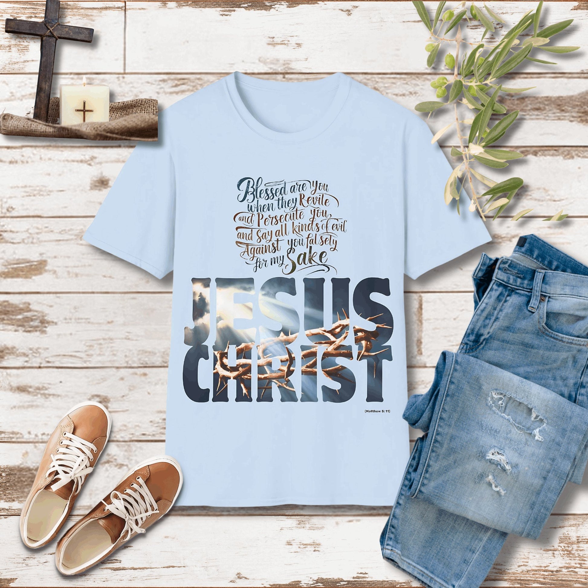 Blessed are you when they revile Unisex Christian T-shirt - Singing Wind Market