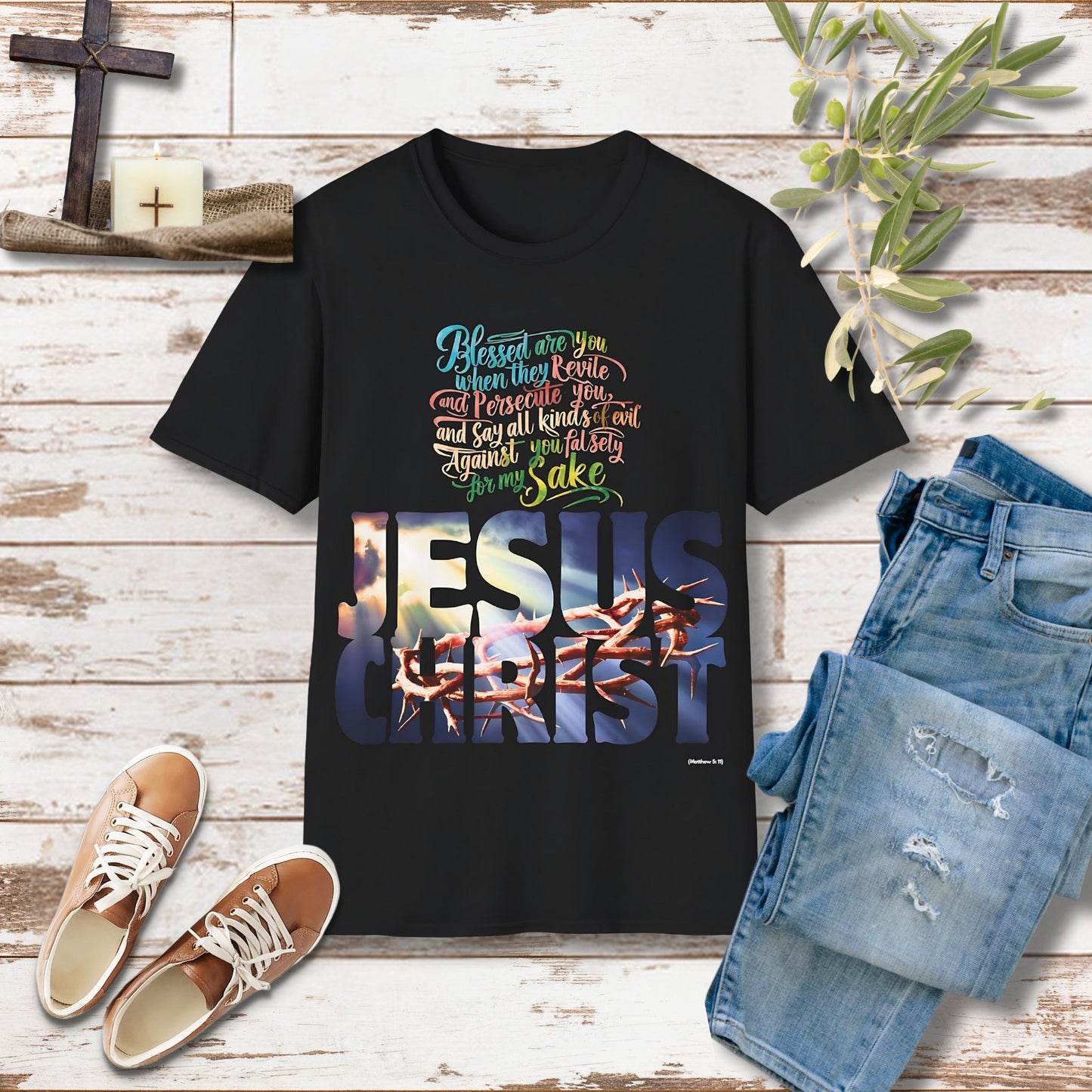 Blessed are you when they revile Unisex Christian T-shirt - Singing Wind Market