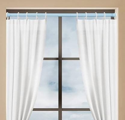 Blue Adjustable Tension Curtain Rod 41 - 76 in. - Singing Wind Market