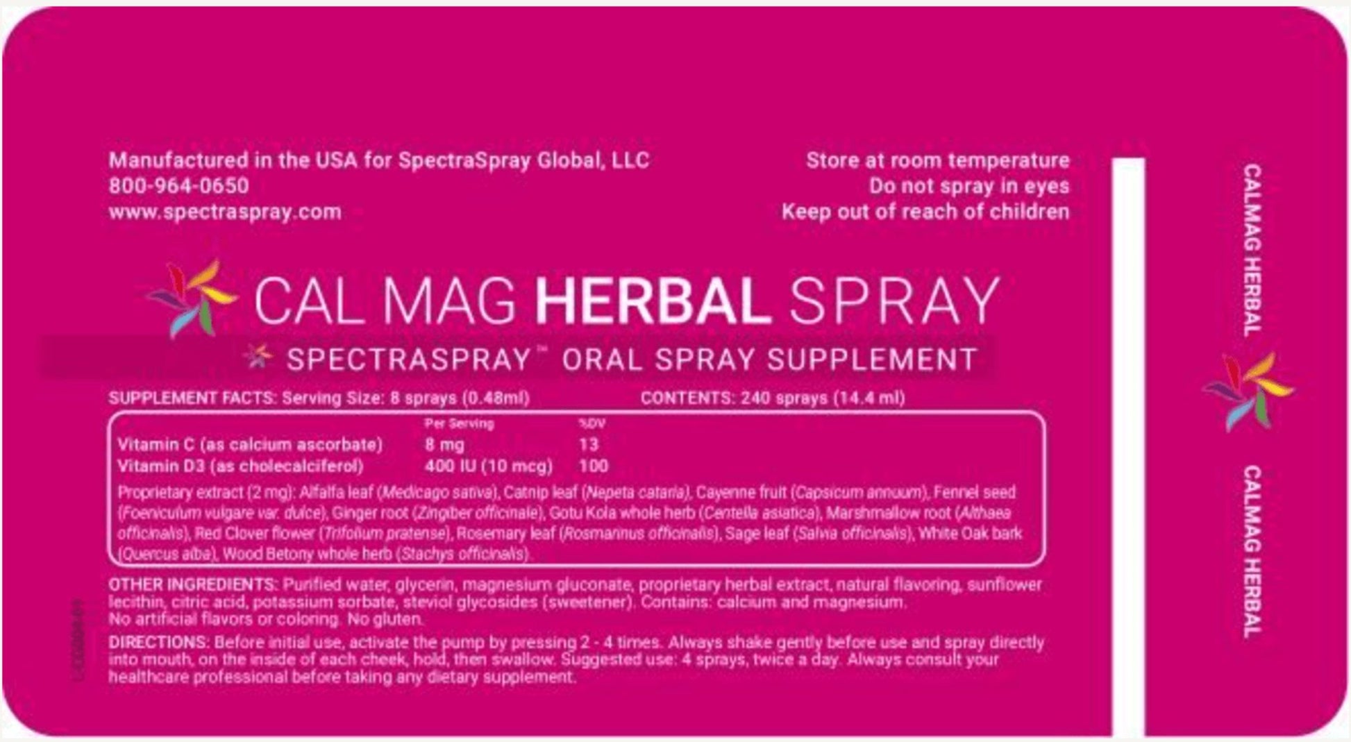 CALMag Oral Spray Supplement by SpectraSpray - Singing Wind Market