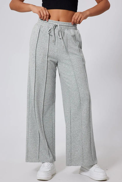 Drawstring Wide Leg Active Pants - Singing Wind Market