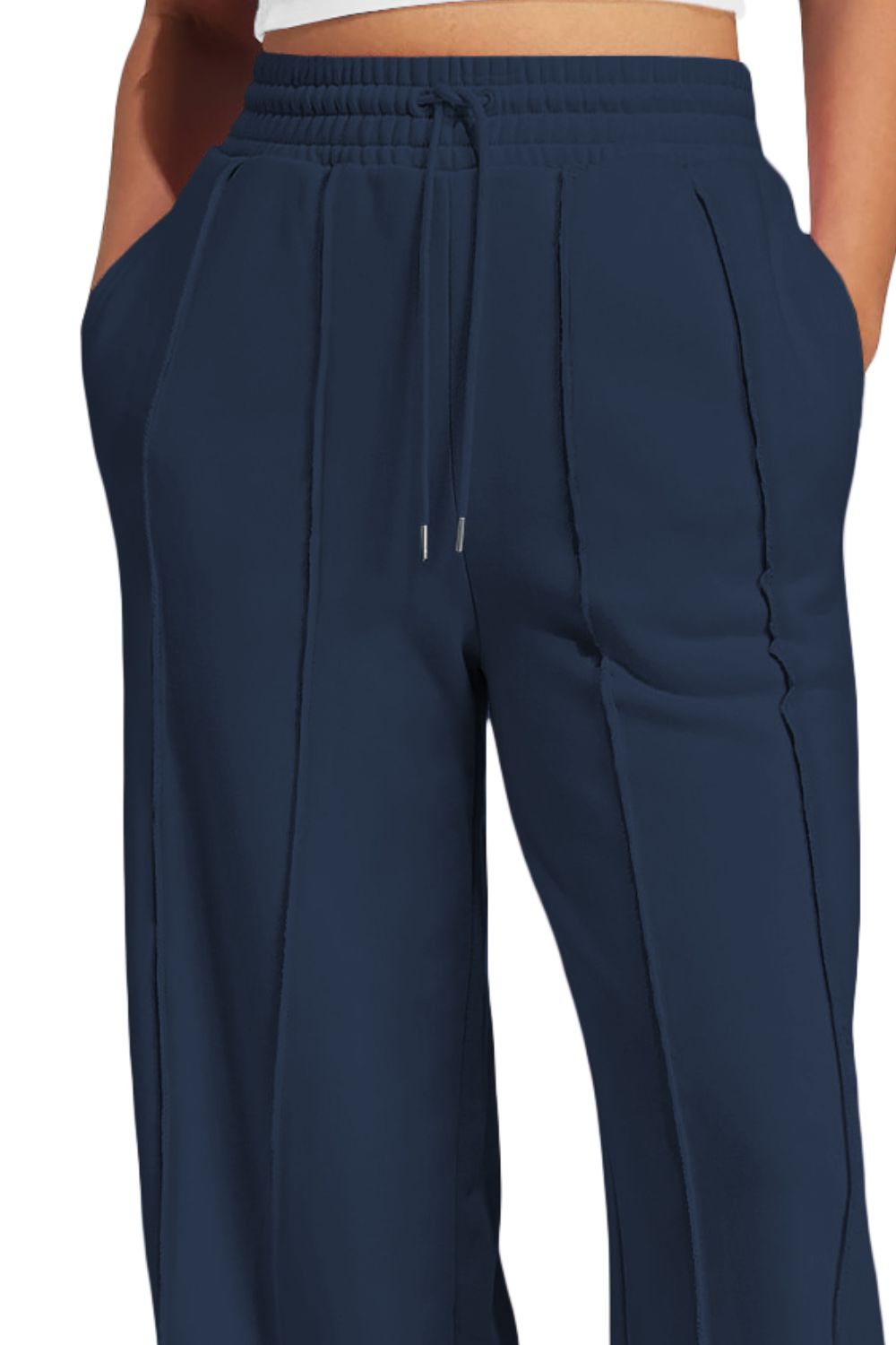 Drawstring Wide Leg Active Pants - Singing Wind Market