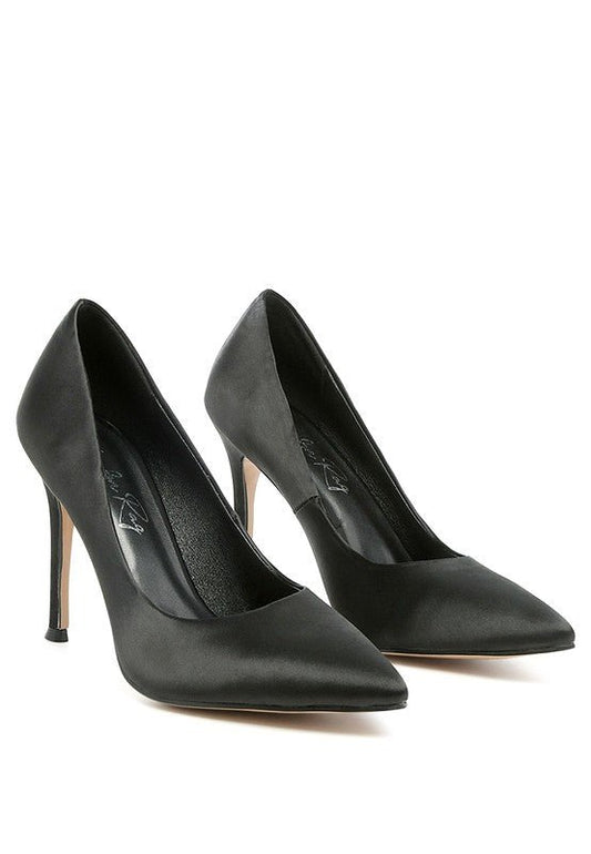 FIZZY GOBLET SATIN STILETTO PUMPS - Singing Wind Market