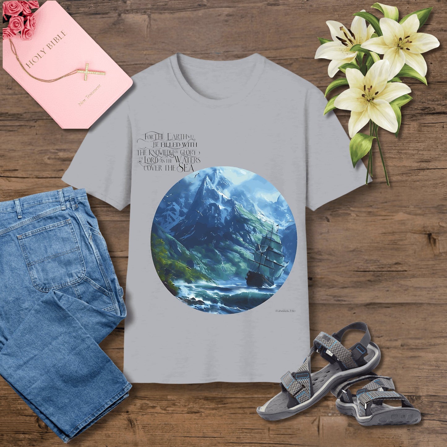 For the earth will be filled with Unisex Christian T-shirt - Singing Wind Market