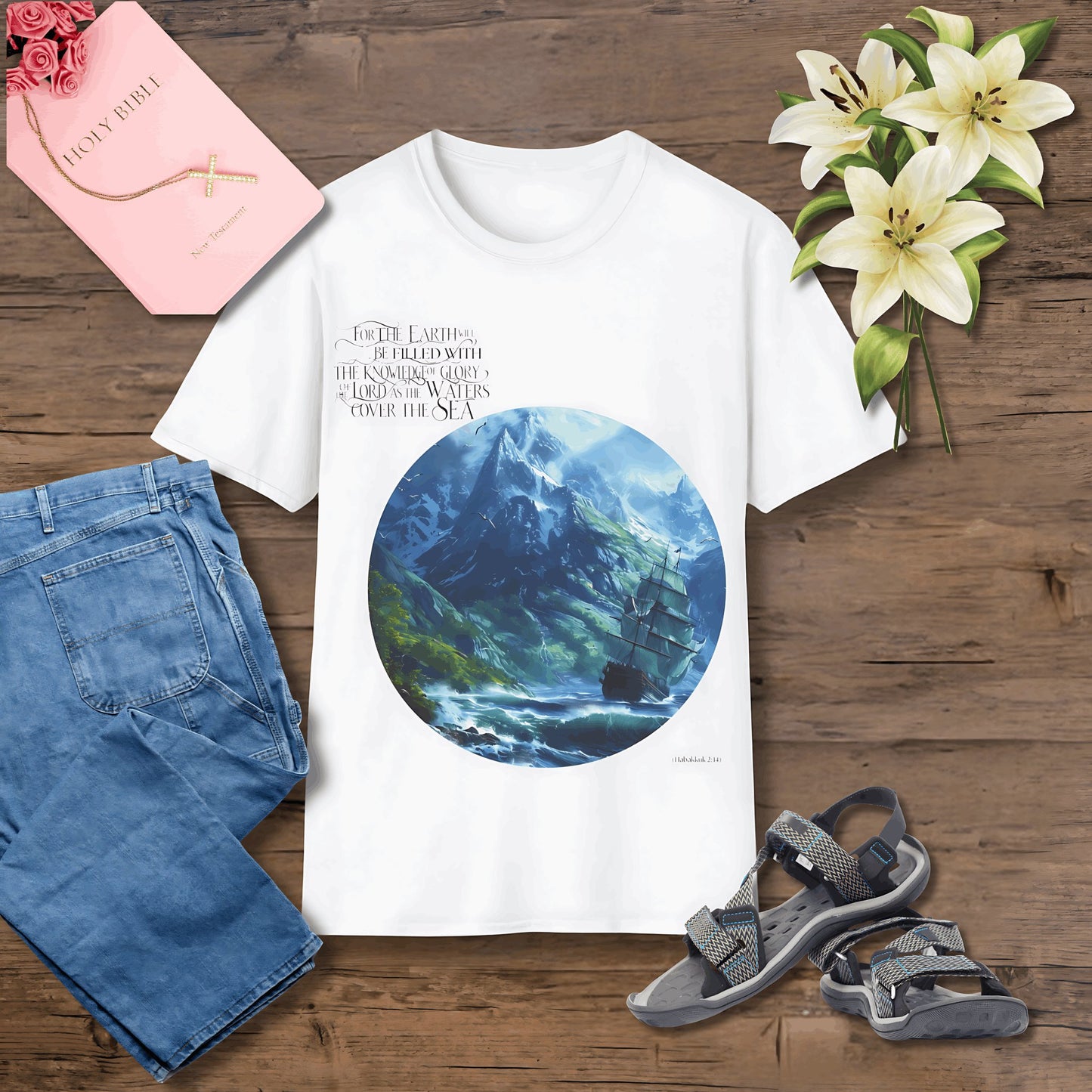 For the earth will be filled with Unisex Christian T-shirt - Singing Wind Market