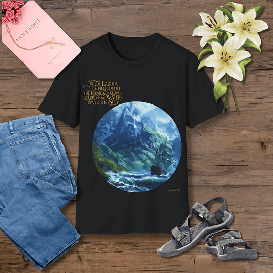 For the earth will be filled with Unisex Christian T-shirt - Singing Wind Market