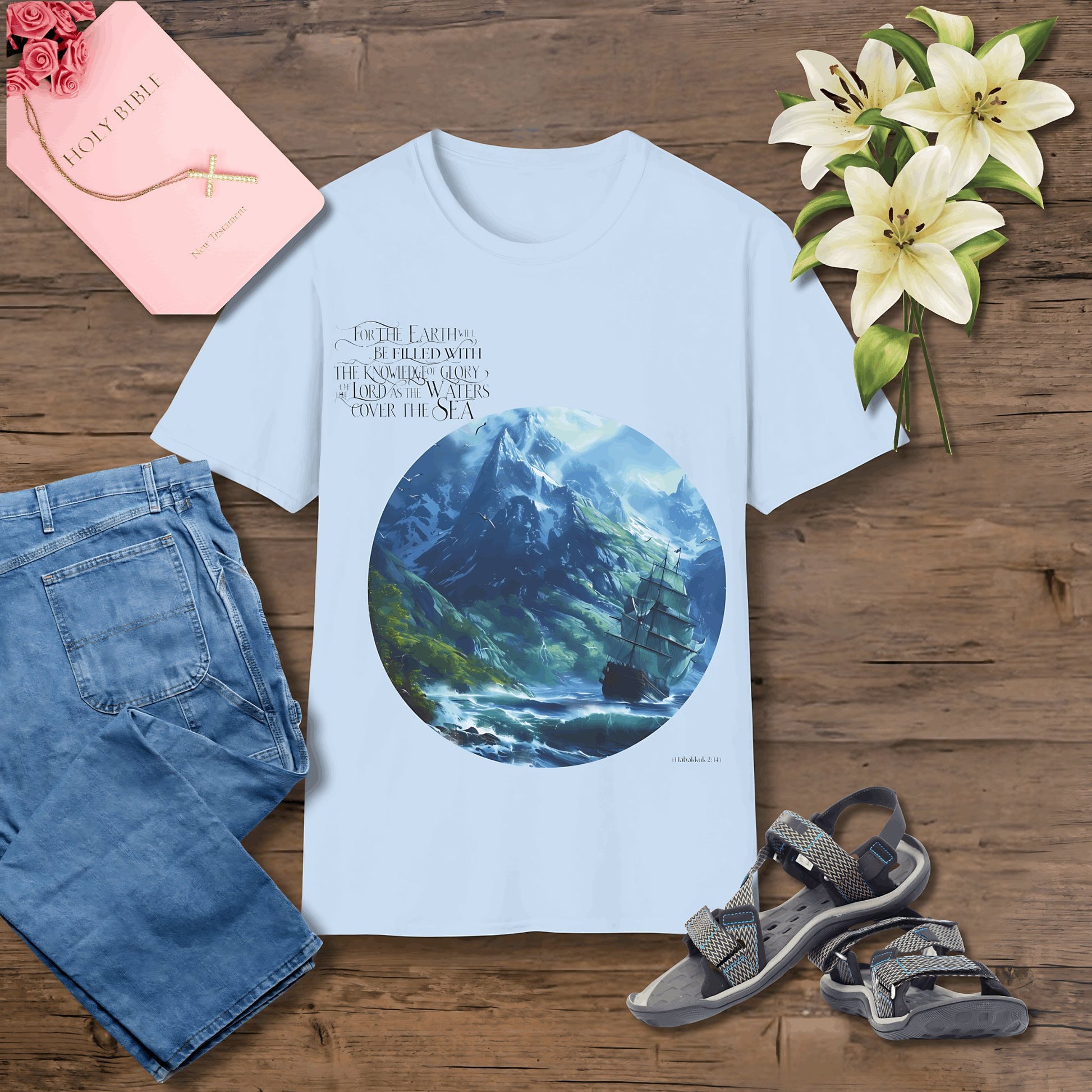 For the earth will be filled with Unisex Christian T-shirt - Singing Wind Market