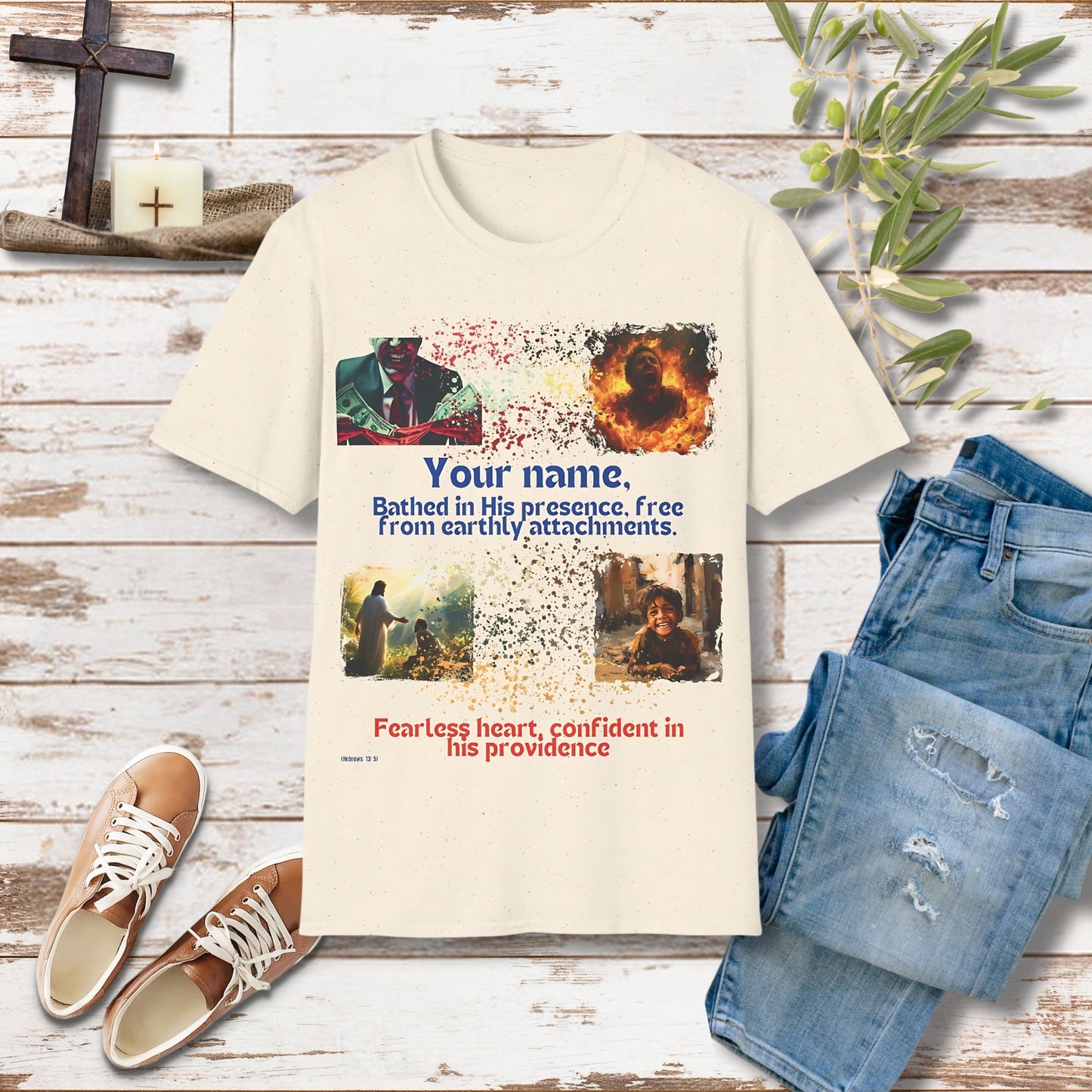 Free from love of money custom Unisex Christian T-shirt - Singing Wind Market