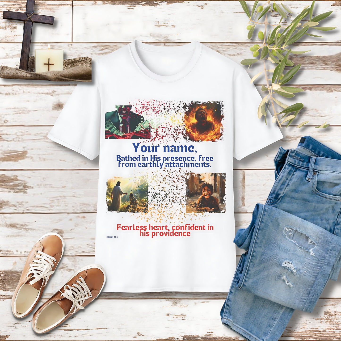 Free from love of money custom Unisex Christian T-shirt - Singing Wind Market