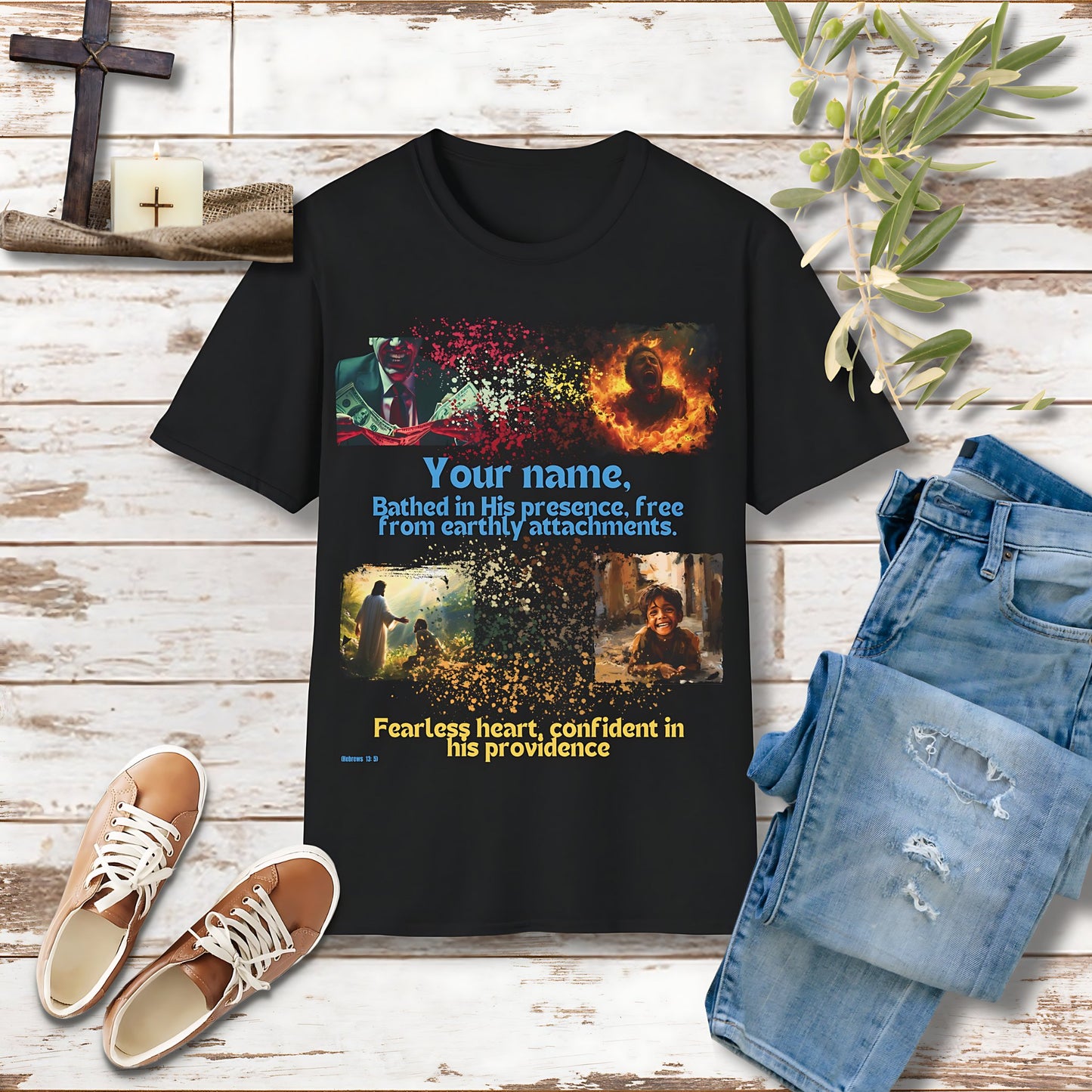 Free from love of money custom Unisex Christian T-shirt - Singing Wind Market