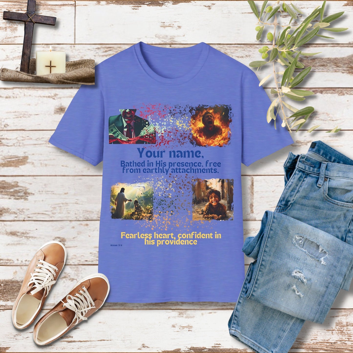 Free from love of money custom Unisex Christian T-shirt - Singing Wind Market