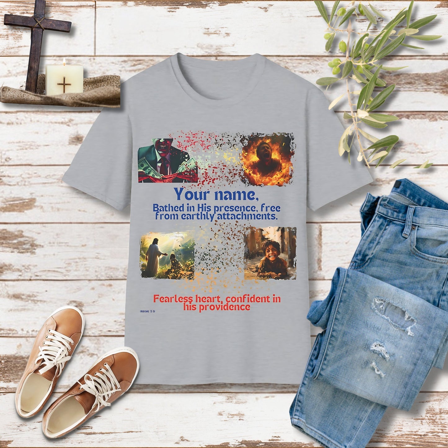 Free from love of money custom Unisex Christian T-shirt - Singing Wind Market