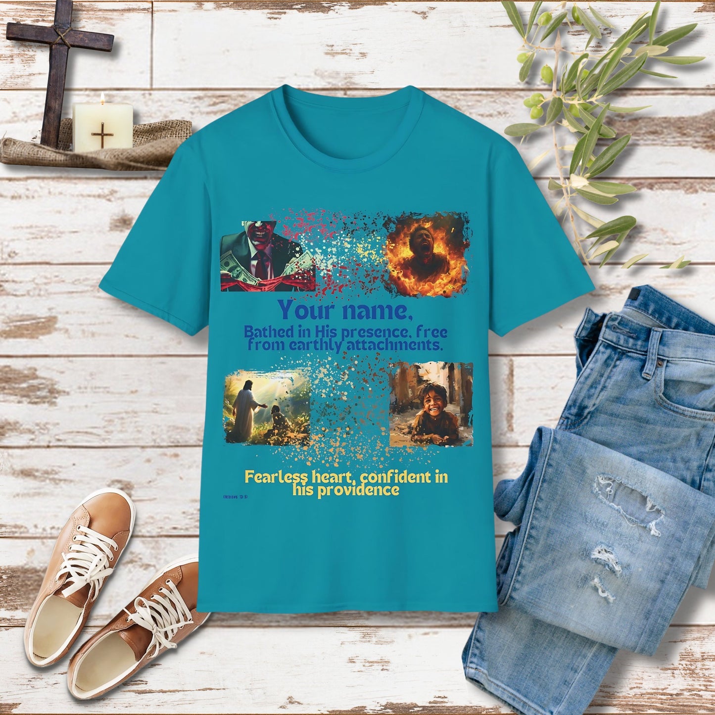 Free from love of money custom Unisex Christian T-shirt - Singing Wind Market