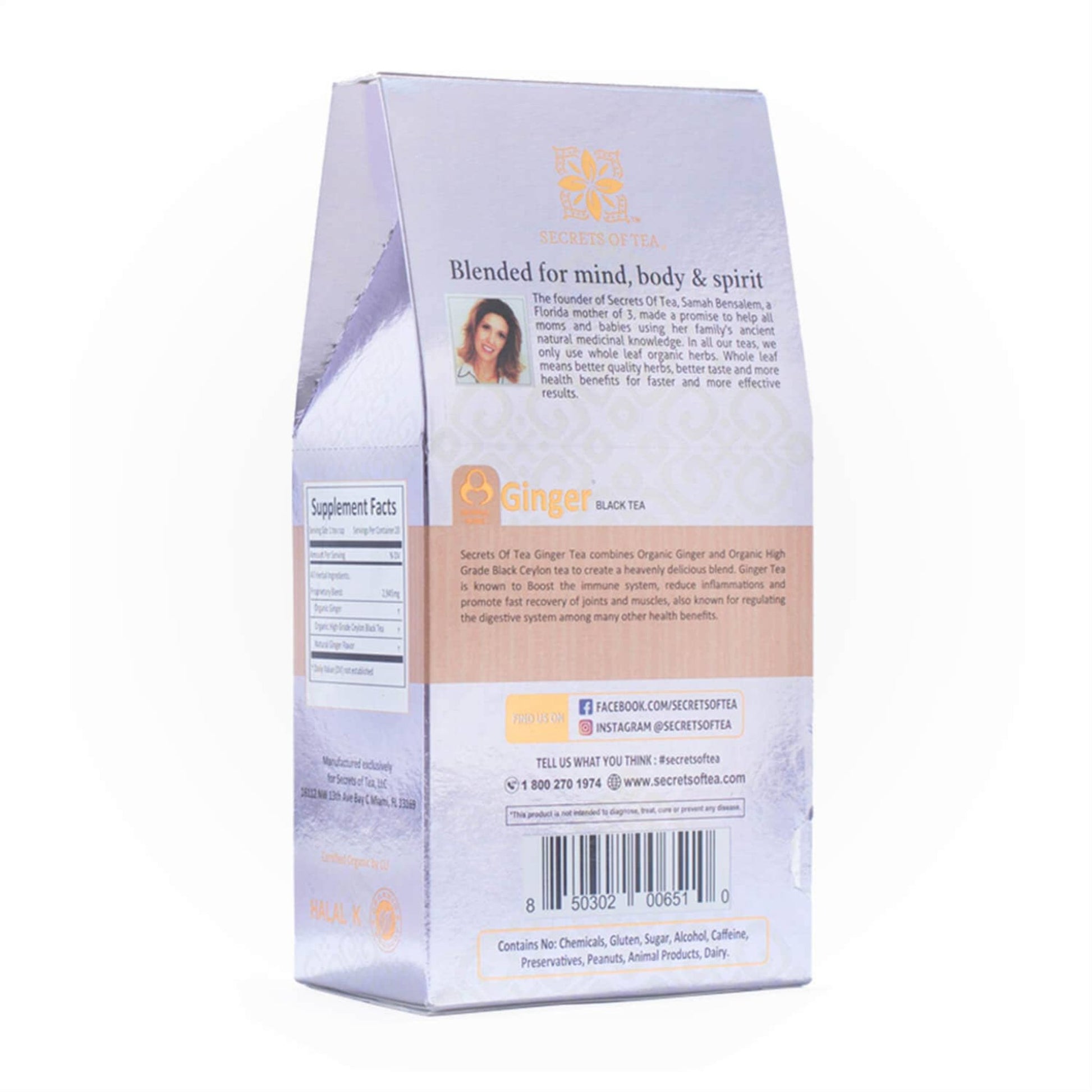 Ginger Black Tea - Immunity BoosterTea - USDA Organic - Singing Wind Market