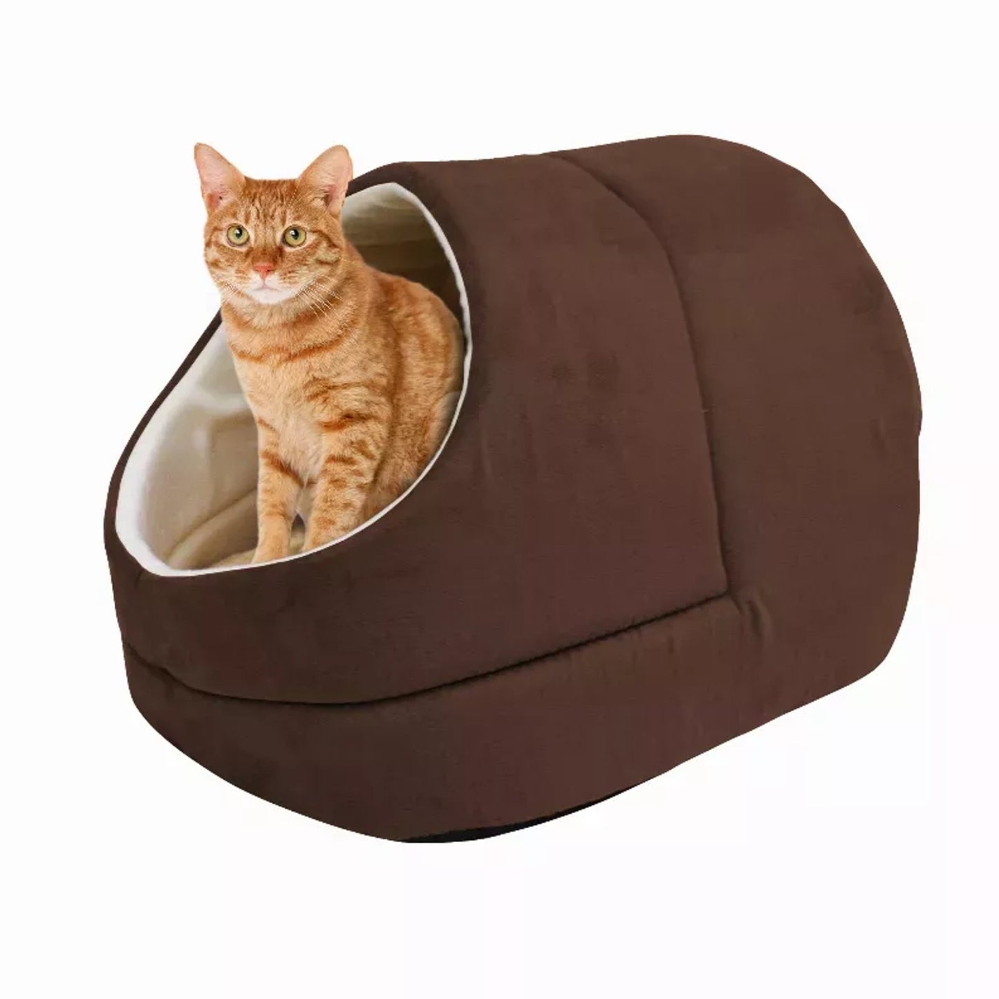 GOOPAWS Cat Cave for Cat and Warming Burrow Cat Bed, Pet Hideway Sleeping Cuddle Cave - Singing Wind Market