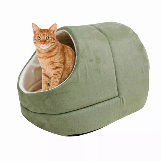 GOOPAWS Cat Cave for Cat and Warming Burrow Cat Bed, Pet Hideway Sleeping Cuddle Cave - Singing Wind Market