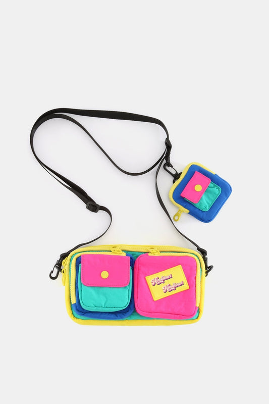 Himawari Removable Strap Nylon Crossbody Bag with EarPods Bag - Singing Wind Market