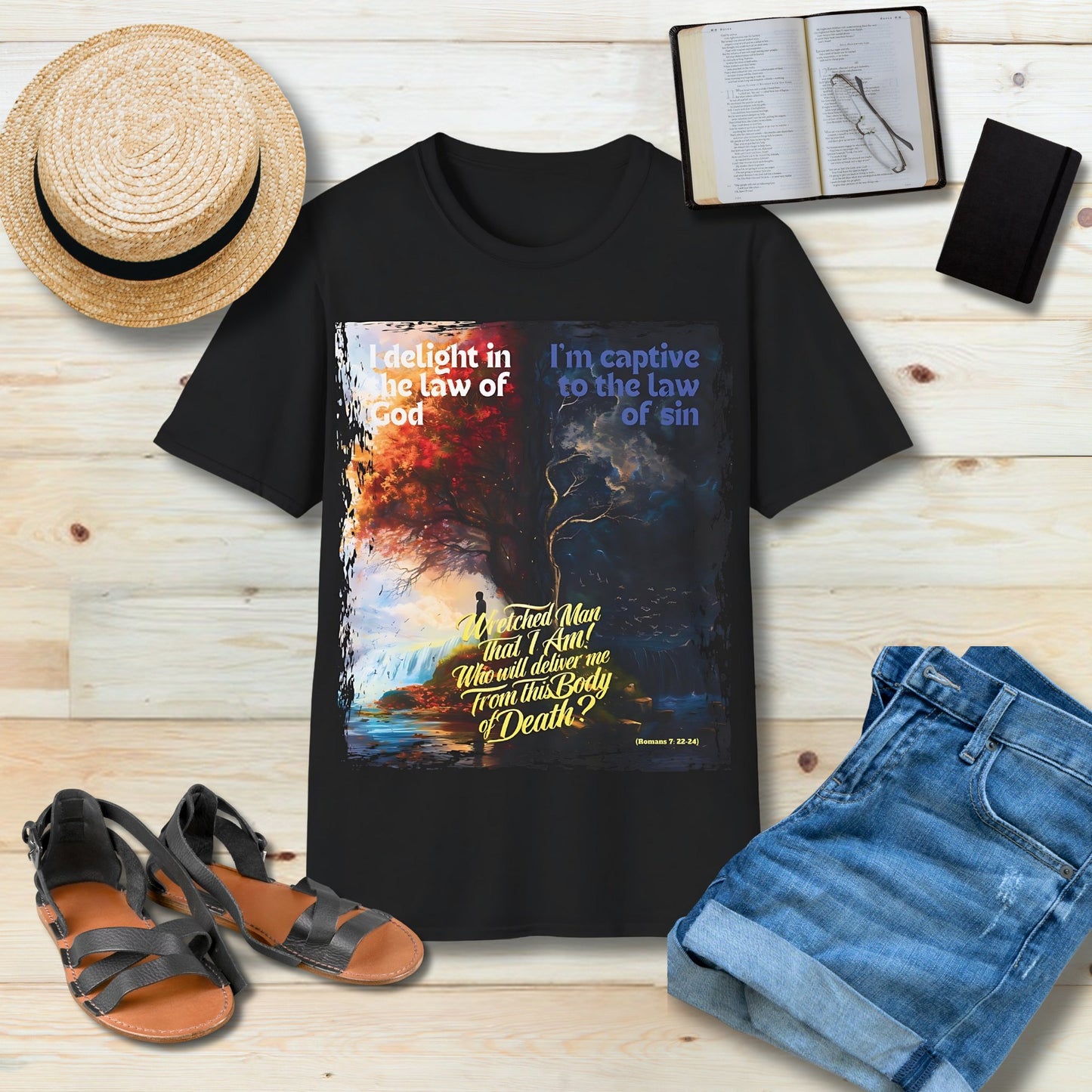 I delight in the law of God Unisex Christian T-shirt - Singing Wind Market