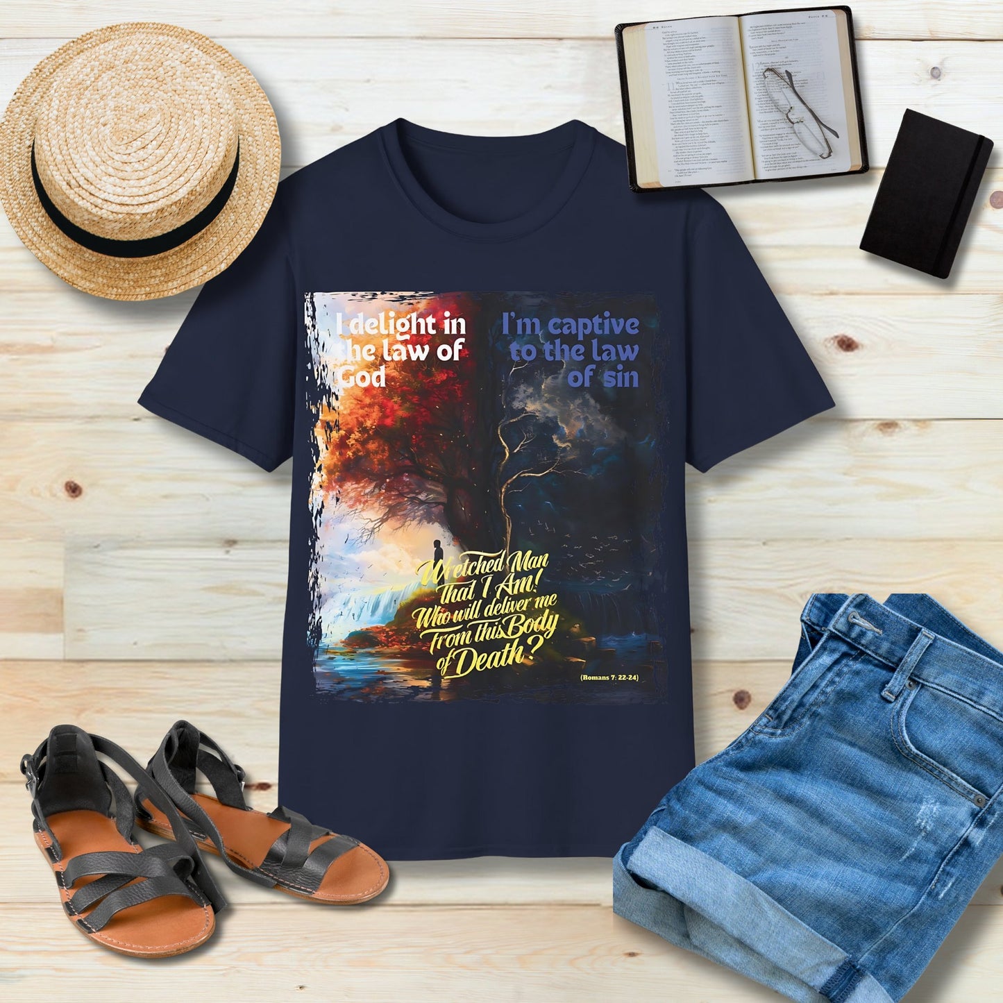 I delight in the law of God Unisex Christian T-shirt - Singing Wind Market