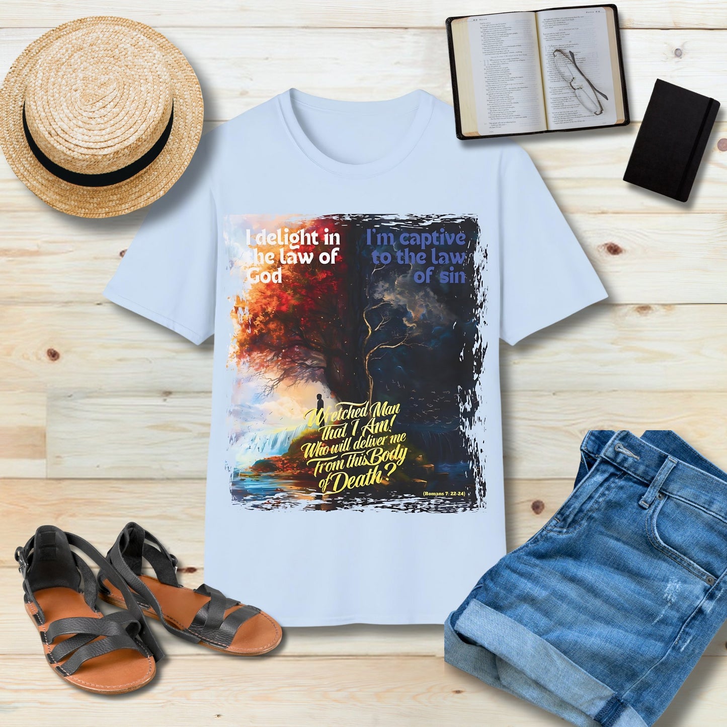 I delight in the law of God Unisex Christian T-shirt - Singing Wind Market