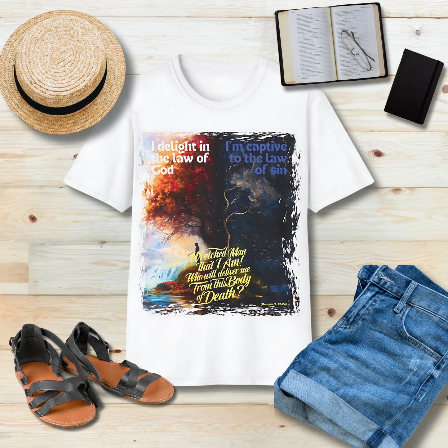 I delight in the law of God Unisex Christian T-shirt - Singing Wind Market