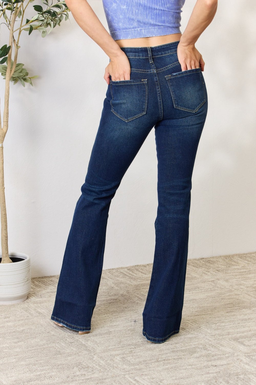 Kancan Full Size Slim Bootcut Jeans - Singing Wind Market