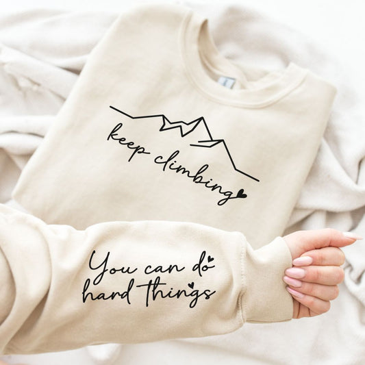 Keep Climbing Sweatshirt in Three Colors - Singing Wind Market