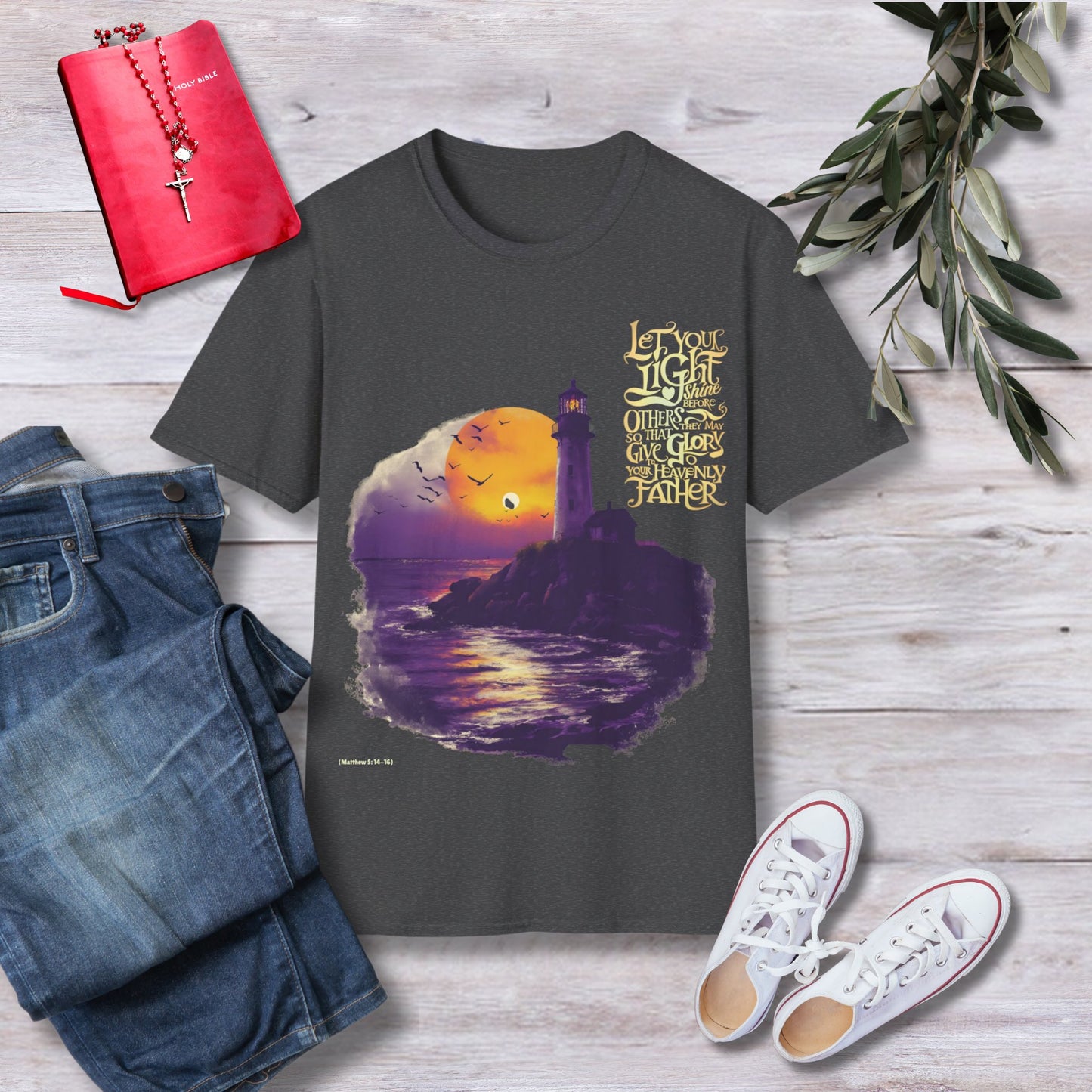 Let your light shine Unisex Christian T-shirt - Singing Wind Market