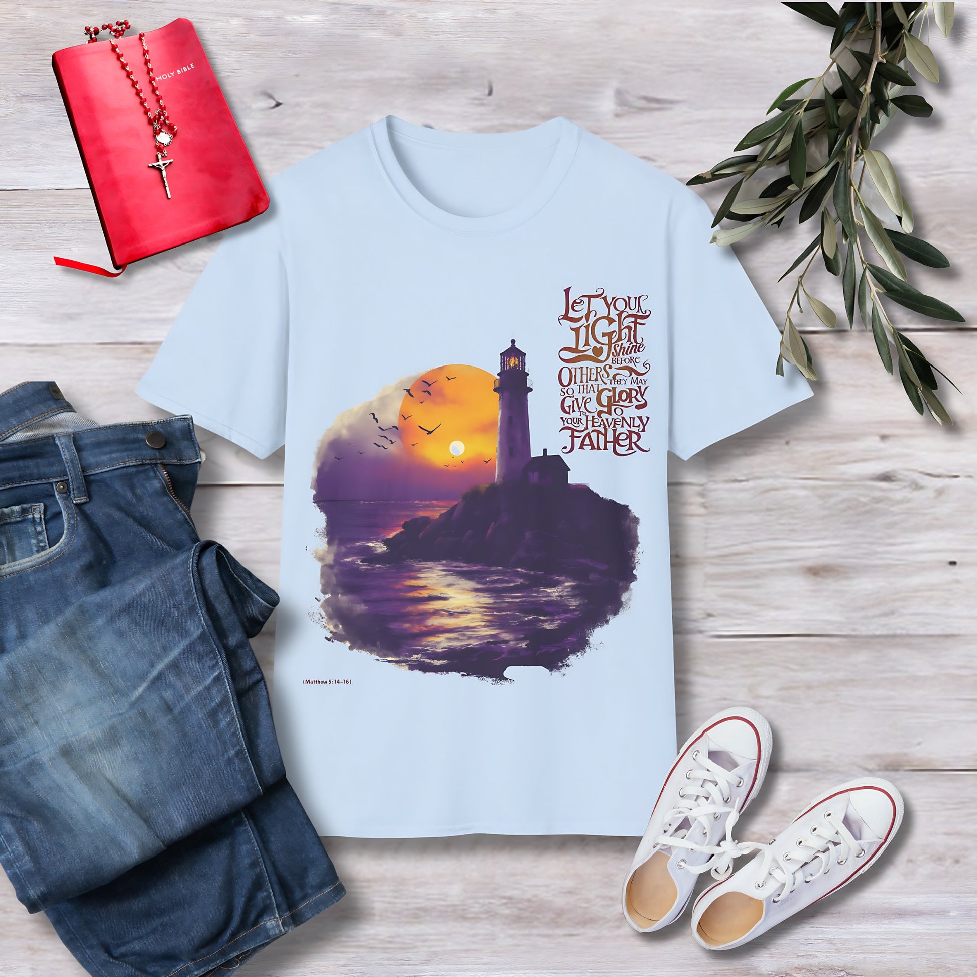 Let your light shine Unisex Christian T-shirt - Singing Wind Market