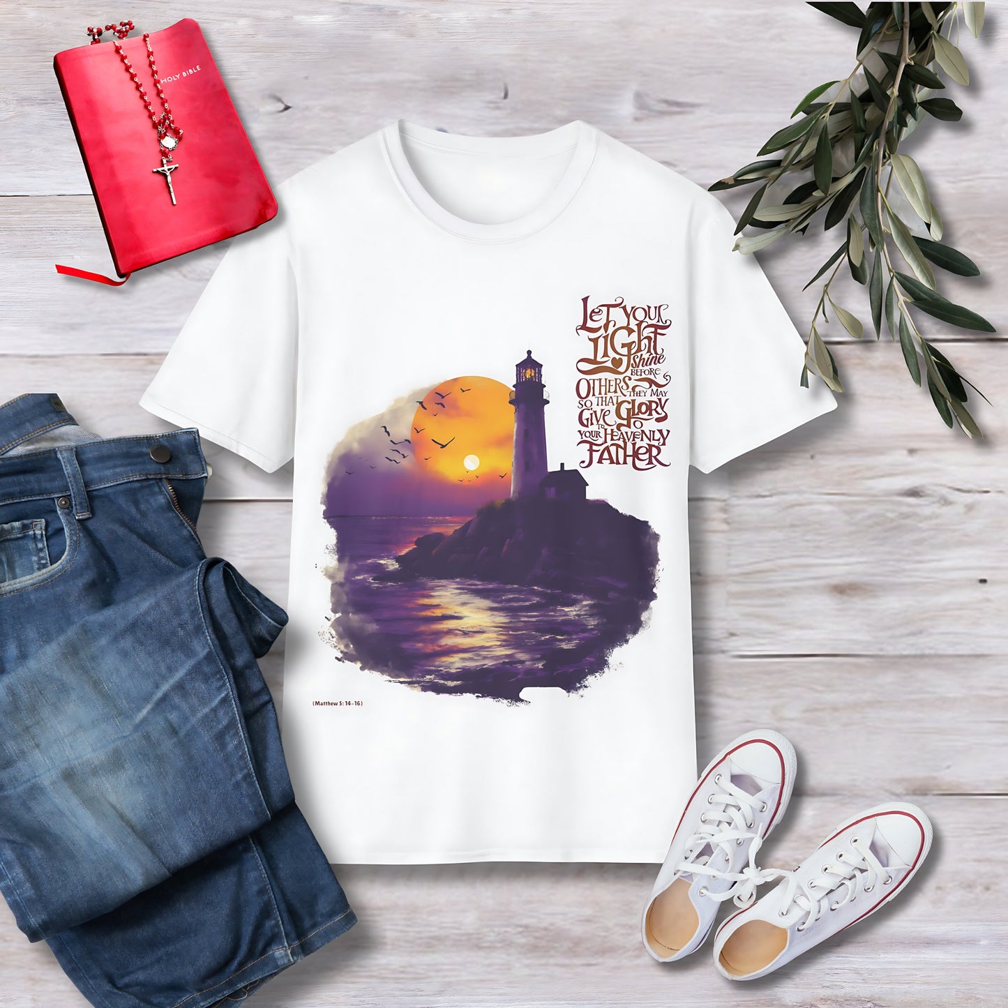 Let your light shine Unisex Christian T-shirt - Singing Wind Market