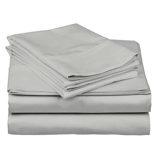 Light Grey Luxury Extra Soft Cozy Sheet Set 12" Deep Pocket - Singing Wind Market