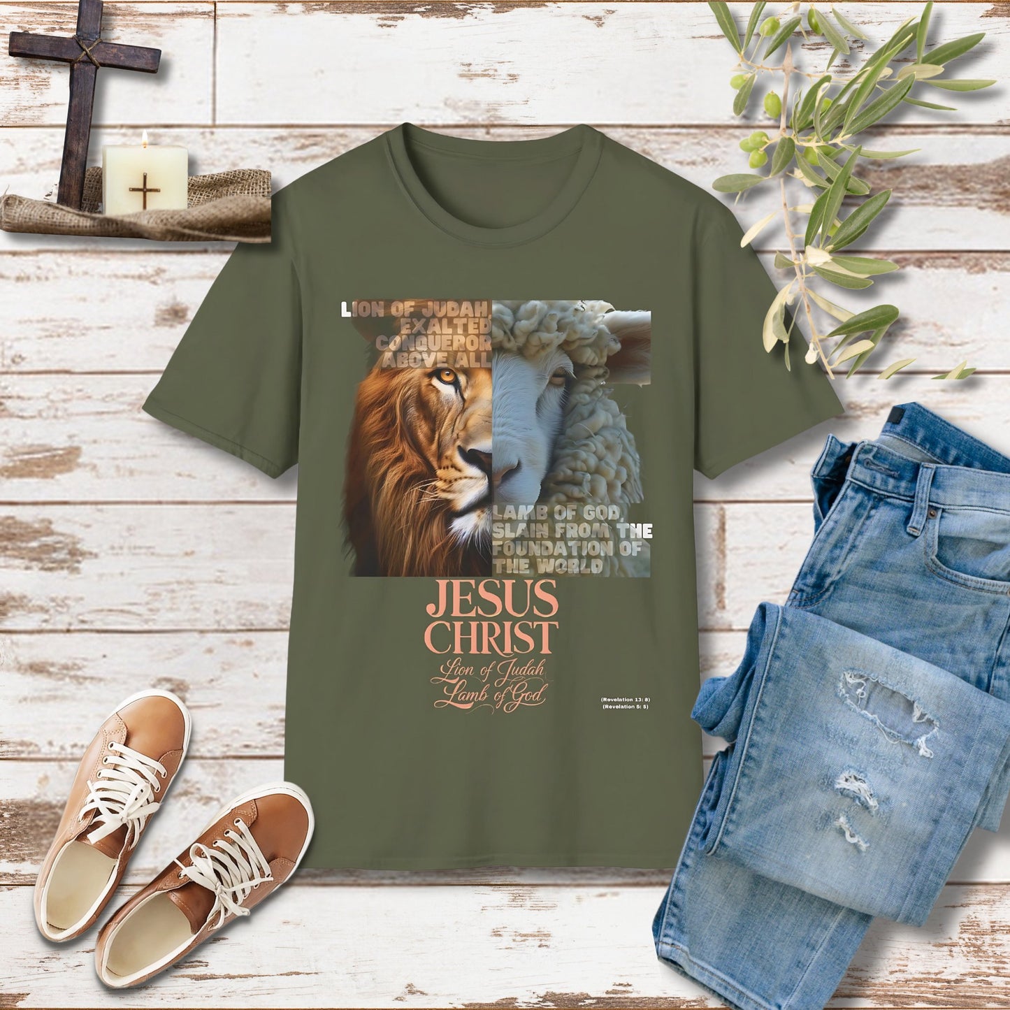 Lion of Judah Unisex Christian T-shirt - Singing Wind Market