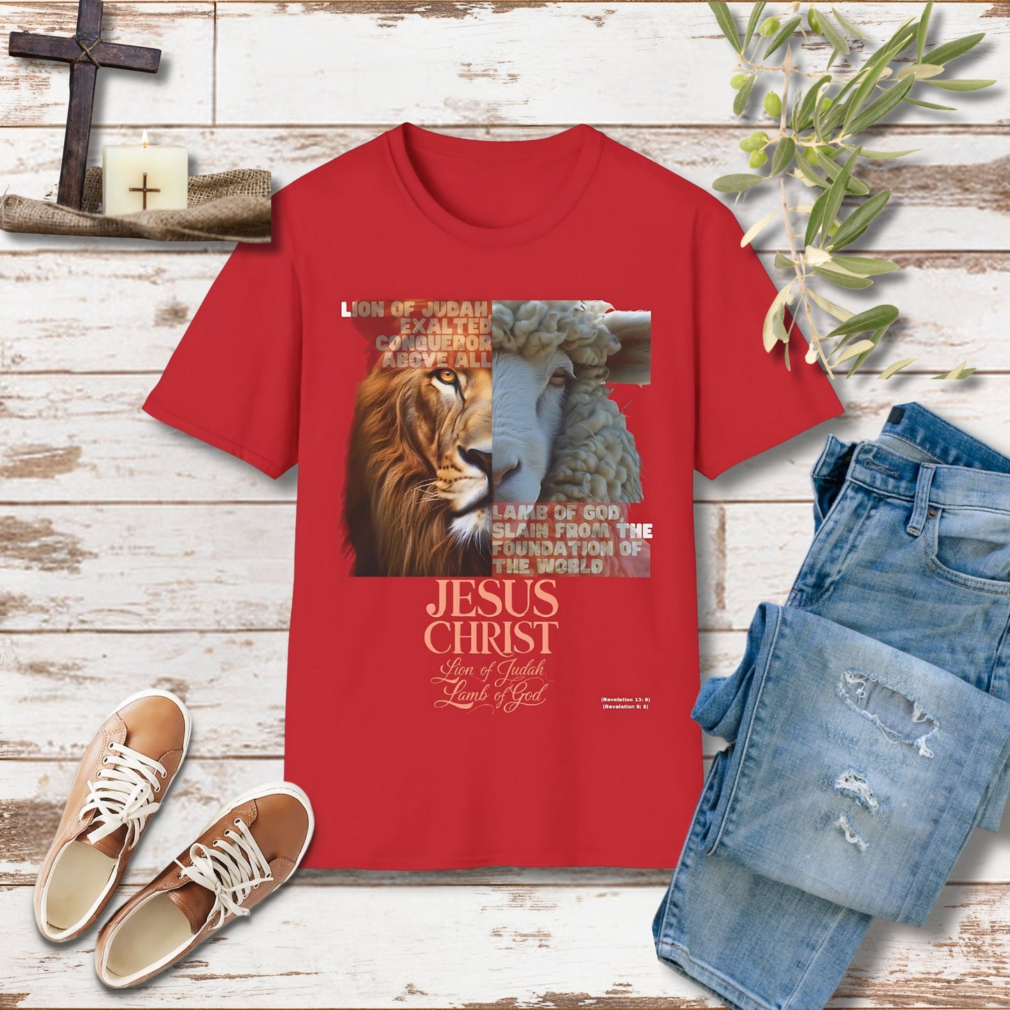 Lion of Judah Unisex Christian T-shirt - Singing Wind Market