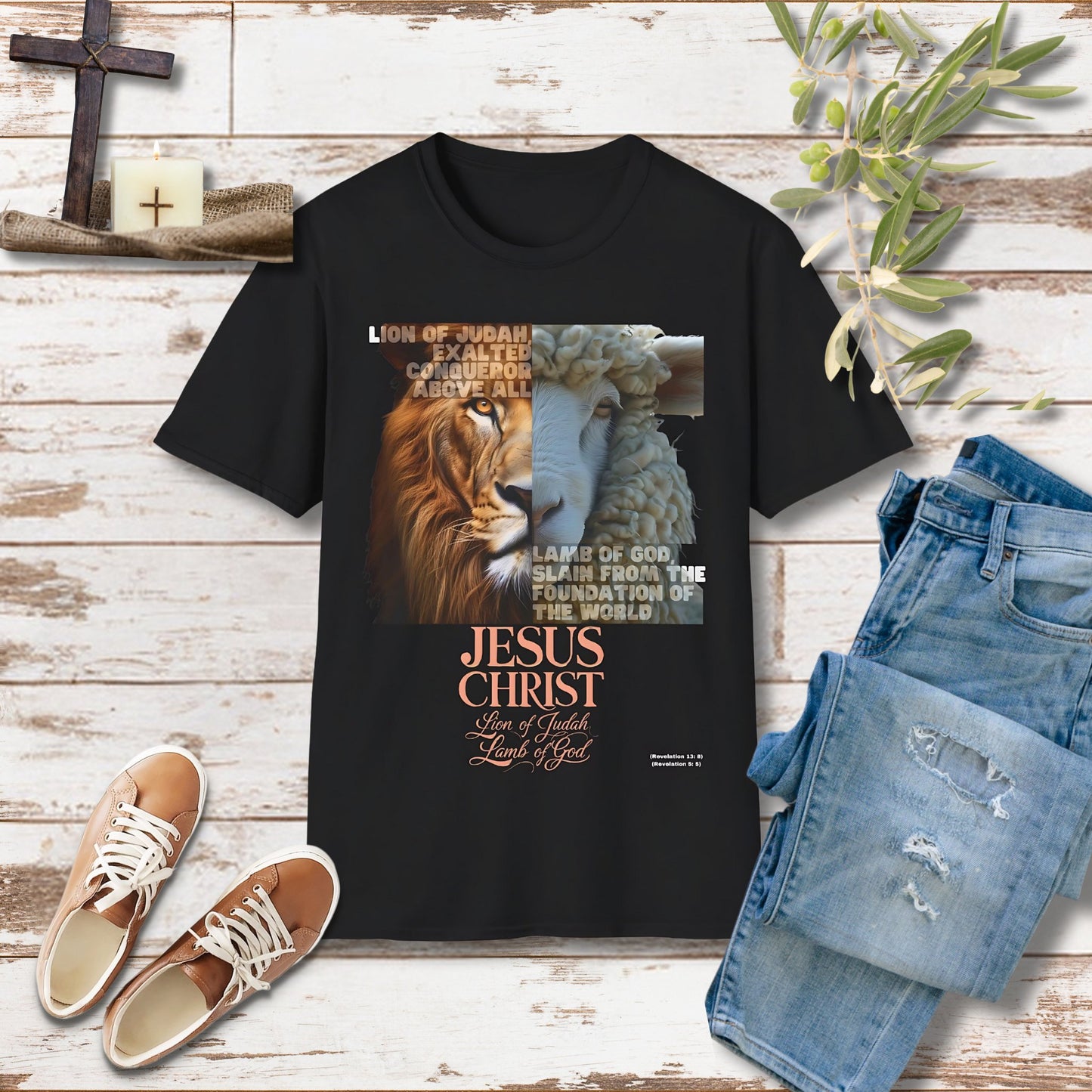 Lion of Judah Unisex Christian T-shirt - Singing Wind Market