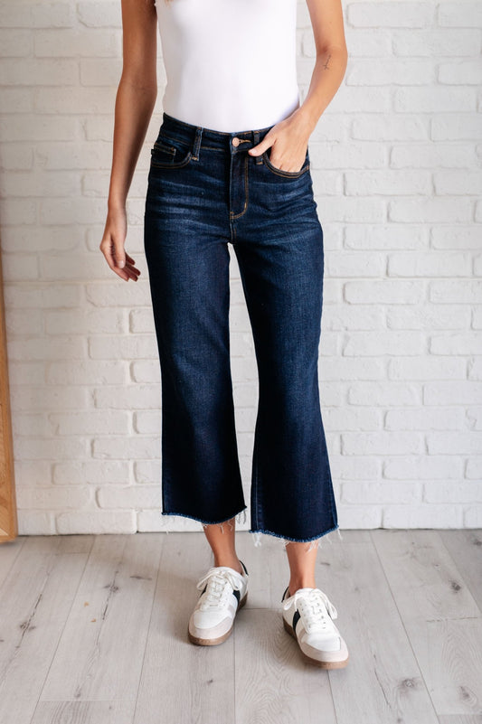 Madeline High Rise Cropped Wide Leg Jeans - Singing Wind Market