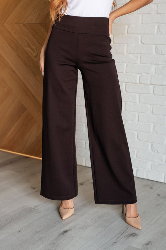 Magic Wide Leg Pants in Chocolate - Singing Wind Market