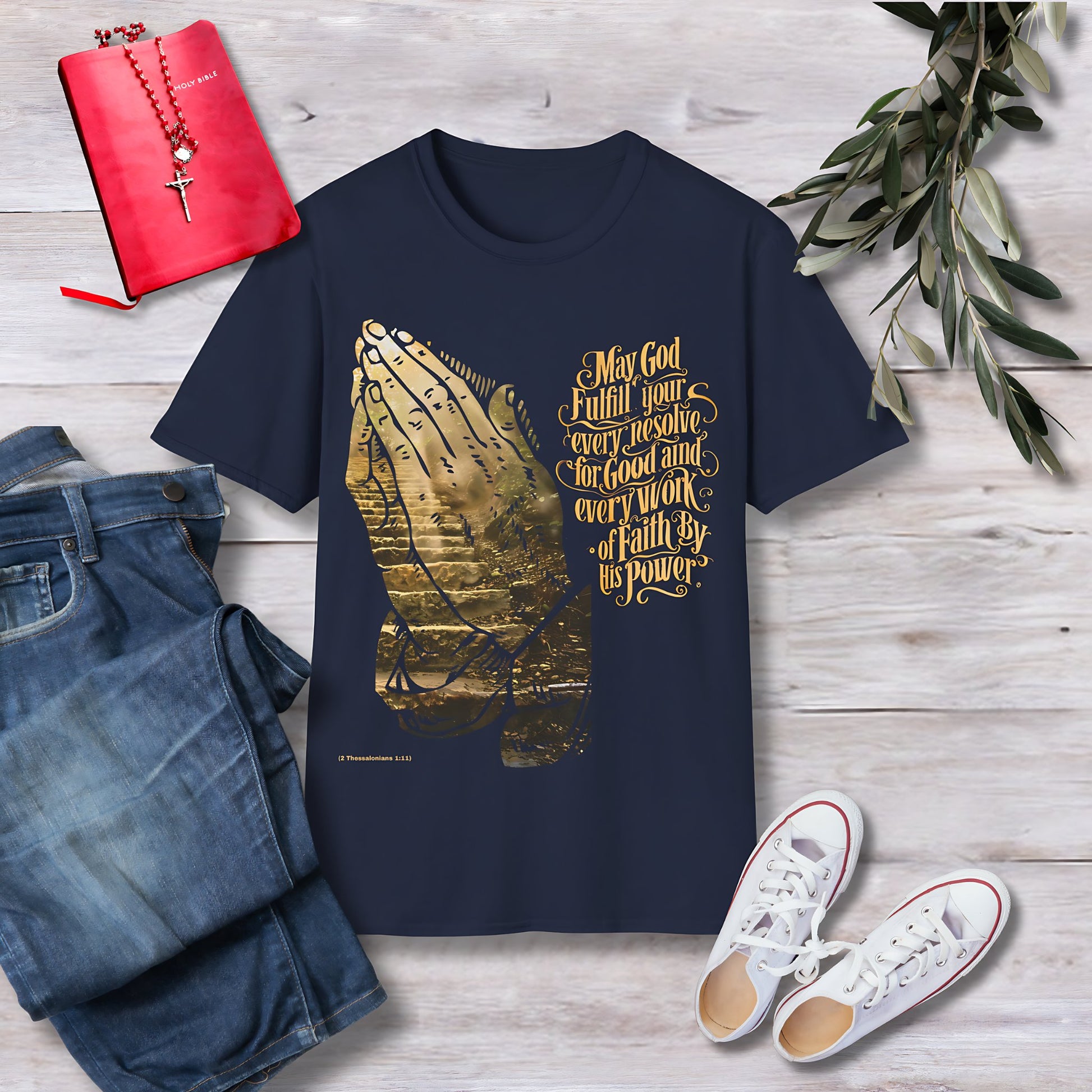 May God fulfill your every resolve Unisex Christian T-shirt - Singing Wind Market