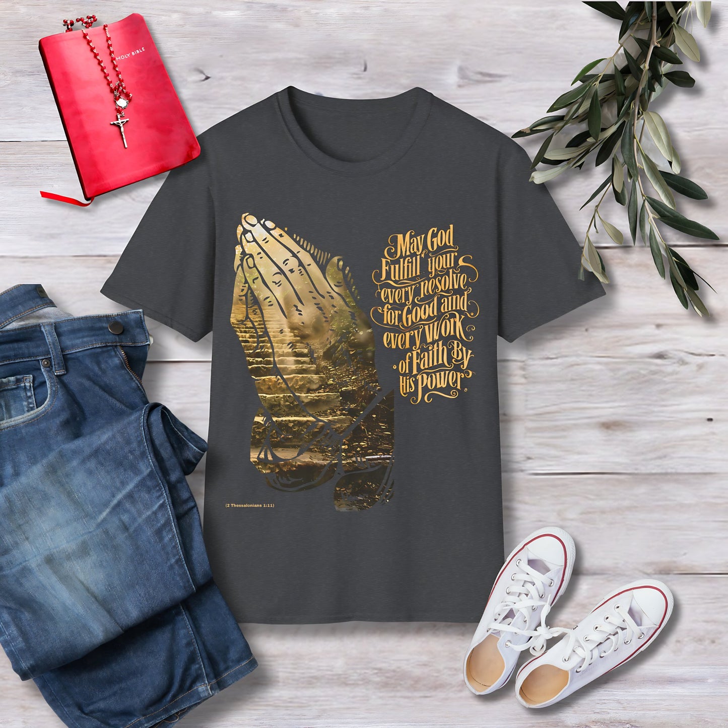 May God fulfill your every resolve Unisex Christian T-shirt - Singing Wind Market