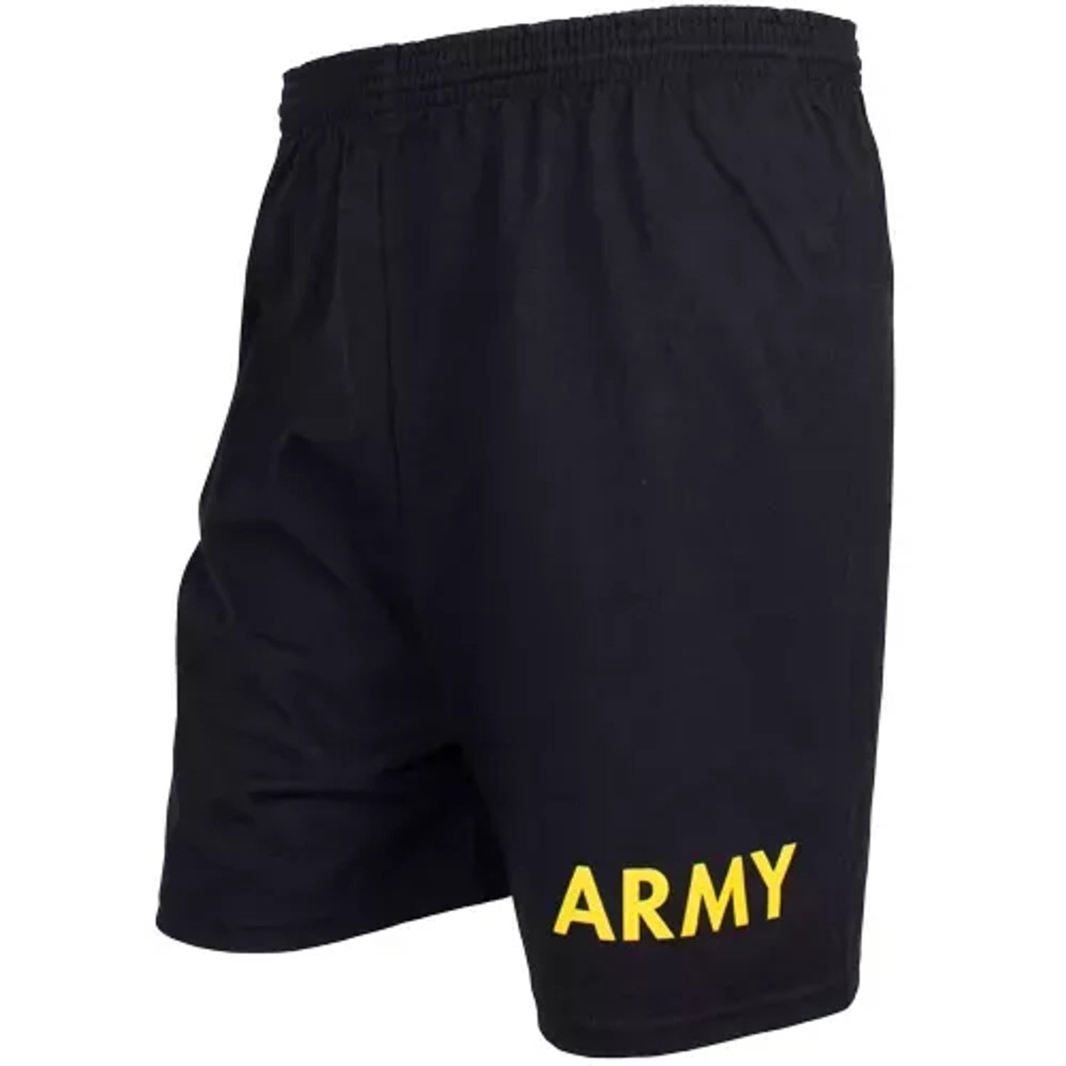 Men's Black Running Short - Yellow Army Small - Singing Wind Market