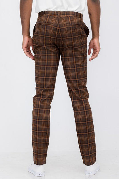 Mens Plaid Trouser Pants - Singing Wind Market